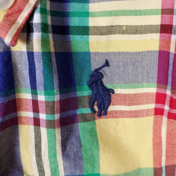 Ralph Lauren Polo Button Up Plaid Shirt  24M - Picture 3 of 9